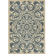 Product Image of Contemporary / Modern Antiqued Ivory, Muted Navy - Gin Rummy Area-Rugs
