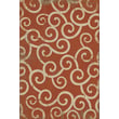Product Image of Contemporary / Modern Distressed Orange, Antiqued Ivory - Captain Nemo Area-Rugs
