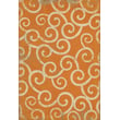 Product Image of Contemporary / Modern Distressed Orange, Muted Ivory - Salt Water Taffy Area-Rugs