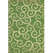 Product Image of Contemporary / Modern Distressed Green, Warm Ivory - The Sea of Green Area-Rugs