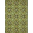 Product Image of Contemporary / Modern Muted Green, Muted Teal, Antiqued Ivory - Dharma Area-Rugs