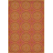 Product Image of Contemporary / Modern Muted Orange, Antiqued Gold - Enlightenment Area-Rugs