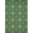 Product Image of Contemporary / Modern Distressed Green, Lime, Ivory - Nirvana Area-Rugs