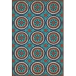 Product Image of Contemporary / Modern Muted Blue, Light Blue, Brown - Samadi Area-Rugs