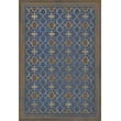 Product Image of Contemporary / Modern Muted Royal Blue, Soft Brown - Inspector Lestrade Area-Rugs