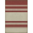 Product Image of Striped Distressed Red, Antiqued White Area-Rugs