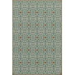 Product Image of Contemporary / Modern Distressed Ivory, Teal, Red - And I Love Her Area-Rugs