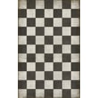Product Image of Geometric Distressed Black, Brown, Ivory - Checkered Past Area-Rugs