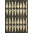 Product Image of Contemporary / Modern Distressed Black and Brown, Ivory - Backgammon Area-Rugs