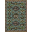Product Image of Southwestern Spicher and Company &middot; Williamsburg Vintage Vinyl &middot; Traditional &middot; Blue, Green, Distressed Black - Stone Blue Area-Rugs