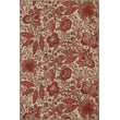 Product Image of Floral / Botanical Red, Cream - A Bird Came Down the Walk Area-Rugs