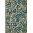 Product Image of Floral / Botanical Spicher and Company &middot; Williamsburg Vintage Vinyl &middot; Garden Gate &middot; Blue, Green, Cream - Beneath A Mountains Brow Area-Rugs