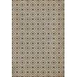 Product Image of Contemporary / Modern Cream, Distressed Black - Stretch Area-Rugs