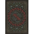 Product Image of Contemporary / Modern Antiqued Brown, Red, Blue - Down in a Leafy Dell Area-Rugs