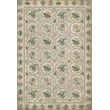 Product Image of Contemporary / Modern Spicher and Company &middot; Williamsburg Vintage Vinyl &middot; Crewelwork &middot; Cream, Green - Gayfeather Area-Rugs