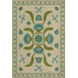 Product Image of Floral / Botanical Spicher and Company &middot; Williamsburg Vintage Vinyl &middot; Applique &middot; Distressed Cream, Blue, Green - Azure Moss Area-Rugs