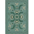 Product Image of Floral / Botanical Spicher and Company &middot; Williamsburg Vintage Vinyl &middot; Applique &middot; Blue, Green, Cream - Barred Clouds Bloom Area-Rugs