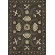 Product Image of Floral / Botanical Spicher and Company &middot; Williamsburg Vintage Vinyl &middot; Applique &middot; Distressed Black, Cream - Stitches of the Hours Area-Rugs