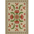 Product Image of Floral / Botanical Distressed Cream, Red, Green - The Frolic Area-Rugs