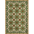 Product Image of Floral / Botanical Spicher and Company &middot; Williamsburg Vintage Vinyl &middot; Needlework &middot; Cream, Green, Gold - Rebeccas Remnants Area-Rugs