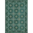 Product Image of Floral / Botanical Spicher and Company &middot; Williamsburg Vintage Vinyl &middot; Needlework &middot; Blue - Sarahs Sashing Area-Rugs