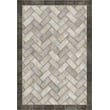 Product Image of Contemporary / Modern Spicher and Company &middot; Williamsburg Vintage Vinyl &middot; Herringbone &middot; Cream, Distressed Black - The Silversmith Area-Rugs