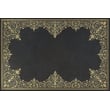 Product Image of Contemporary / Modern Spicher and Company &middot; English Library Vintage Vinyl &middot; Style A &middot; Distressed Black, Gold - Analect Area-Rugs