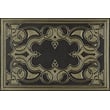 Product Image of Contemporary / Modern Distressed Black, Gold - Atlas Area-Rugs