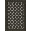 Product Image of Contemporary / Modern Distressed Black, Ivory - Belmont Park Area-Rugs