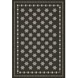 Product Image of Contemporary / Modern Spicher and Company &middot; Mosaic Vintage Vinyl &middot; Design B &middot; Distressed Black, Ivory - Belmont Park Area-Rugs