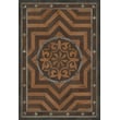 Product Image of Contemporary / Modern Antiqued Brown, Grey - They Rise Behind Her Steps Area-Rugs