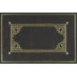 Product Image of Contemporary / Modern Distressed Black, Gold - Cipher Area-Rugs