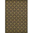 Product Image of Contemporary / Modern Yellow, Distressed Black - Cosmic Ray Area-Rugs