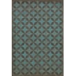 Product Image of Contemporary / Modern Blue, Distressed Black - Parallax Area-Rugs