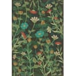 Product Image of Floral / Botanical Distressed Green - Dance of the Flowers Area-Rugs