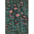Product Image of Floral / Botanical Distressed Blue, Pink - Pocket Full of Posies Area-Rugs