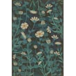 Product Image of Floral / Botanical Distressed Blue, Cream - The Faerie Garden Area-Rugs