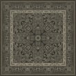 Product Image of Contemporary / Modern Distressed Black, Cream - Begin at the Beginning Area-Rugs