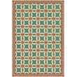 Product Image of Contemporary / Modern Spicher and Company &middot; Folk Art Museum Vintage Vinyl &middot; Wedding Ring &middot; Green, Orange, Beige - Adelaide Area-Rugs