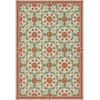 Product Image of Floral / Botanical Spicher and Company &middot; Folk Art Museum Vintage Vinyl &middot; Whig Rose &middot; Beige, Red, Green - Contemplation Area-Rugs