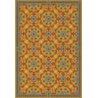Product Image of Floral / Botanical Spicher and Company &middot; Folk Art Museum Vintage Vinyl &middot; Whig Rose &middot; Yellow, Red, Blue - Hope Springs Eternal Area-Rugs