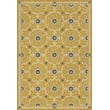 Product Image of Floral / Botanical Spicher and Company &middot; Folk Art Museum Vintage Vinyl &middot; Whig Rose &middot; Yellow, Beige, Black - The Miser and the Poet Area-Rugs