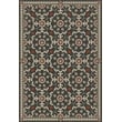 Product Image of Floral / Botanical Spicher and Company &middot; Folk Art Museum Vintage Vinyl &middot; Whig Rose &middot; Distressed Black, Beige, Red - Time Takes It All Area-Rugs