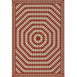 Product Image of Contemporary / Modern Spicher and Company &middot; Folk Art Museum Vintage Vinyl &middot; Sunburst &middot; Red, Beige - What Makes Your Heart Beat Area-Rugs