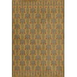 Product Image of Contemporary / Modern Gold, Distressed Grey, Red - It Is the Hour Area-Rugs
