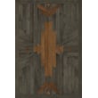 Product Image of Geometric Distressed Black, Antiqued Brown - The Warriors Area-Rugs