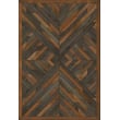 Product Image of Geometric Spicher and Company &middot; Norwegian Wood Vintage Vinyl &middot; Nile &middot; Brown, Distressed Black - Beneath Vital Currents Area-Rugs