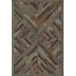 Product Image of Geometric Spicher and Company &middot; Norwegian Wood Vintage Vinyl &middot; Nile &middot; Distressed Grey, Black, Brown - Reflections Area-Rugs
