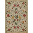 Product Image of Floral / Botanical Spicher and Company &middot; Williamsburg Vintage Vinyl &middot; Floral &middot; Antiqued Ivory, Red, Mustard - Abigail Area-Rugs