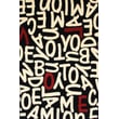 Product Image of Floral / Botanical Black, Red, Ivory (1586-8674) Area-Rugs